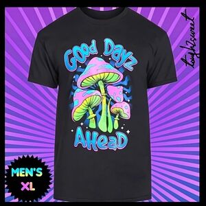 🆕️RETRO HIPPIE 70'S"GOOD DAYZ AHEAD" MEN'S XL RETRO, T'SHIRT